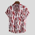 thumbnail image 4 of Palato Mens T Shirts,Men Hawaiian Short Sleeve Beach Shirt Printed Summer Casual Button Down Shirts, 4 of 9