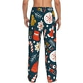 thumbnail image 3 of Haiem Holiday Christmas Cookies Men's Pajama Pants Ultra Lightweight Pjs Bottoms Sleepwear Bottom Pants with Pocket Drawstring-Small, 3 of 9