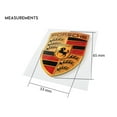 thumbnail image 4 of Genuine Crest Synthetic Resin Sticker of Porsche Logo 2 Pack (25.59 in x 20.86 in / 65mm x 53mm) Including Wipe - GT3 RS 4.0/GT2 Style Porsche Emblem, 4 of 6