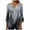 Gray, variant on IROINNID Savings Fall Shirts for Women Long Sleeve V-Neck Casual 3/4 Sleeve Printed Tunic Tops Casual Basic Pleated Blouse,Gray
