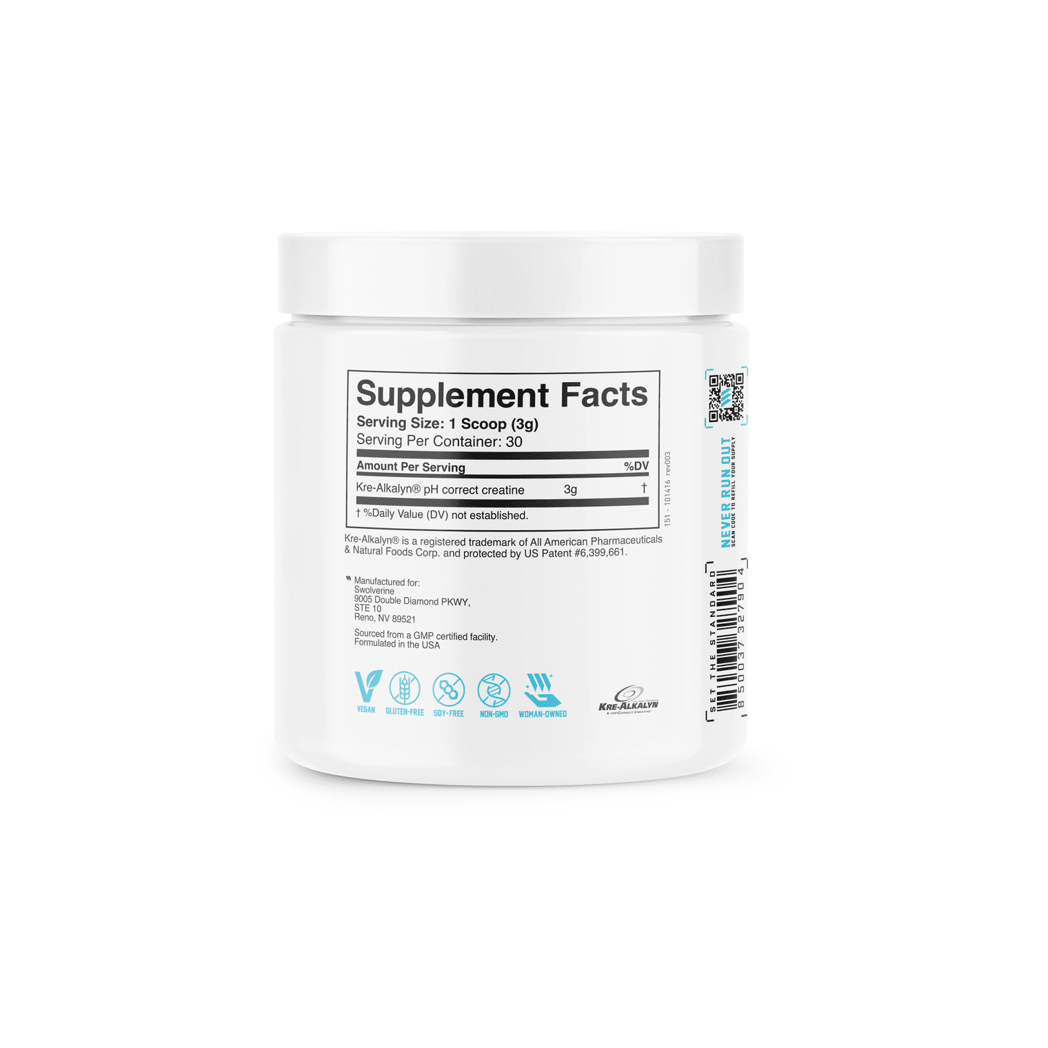 Kre-Alkalyn - Advanced pH Corrected Creatine Monohydrate - Unflavored - 30 Servings