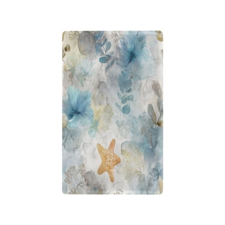 Unused Outlet Cover Switch Plate PC Material Electrical Outlet Covers Wall Plates with Screws Watercolor Sea Creatures