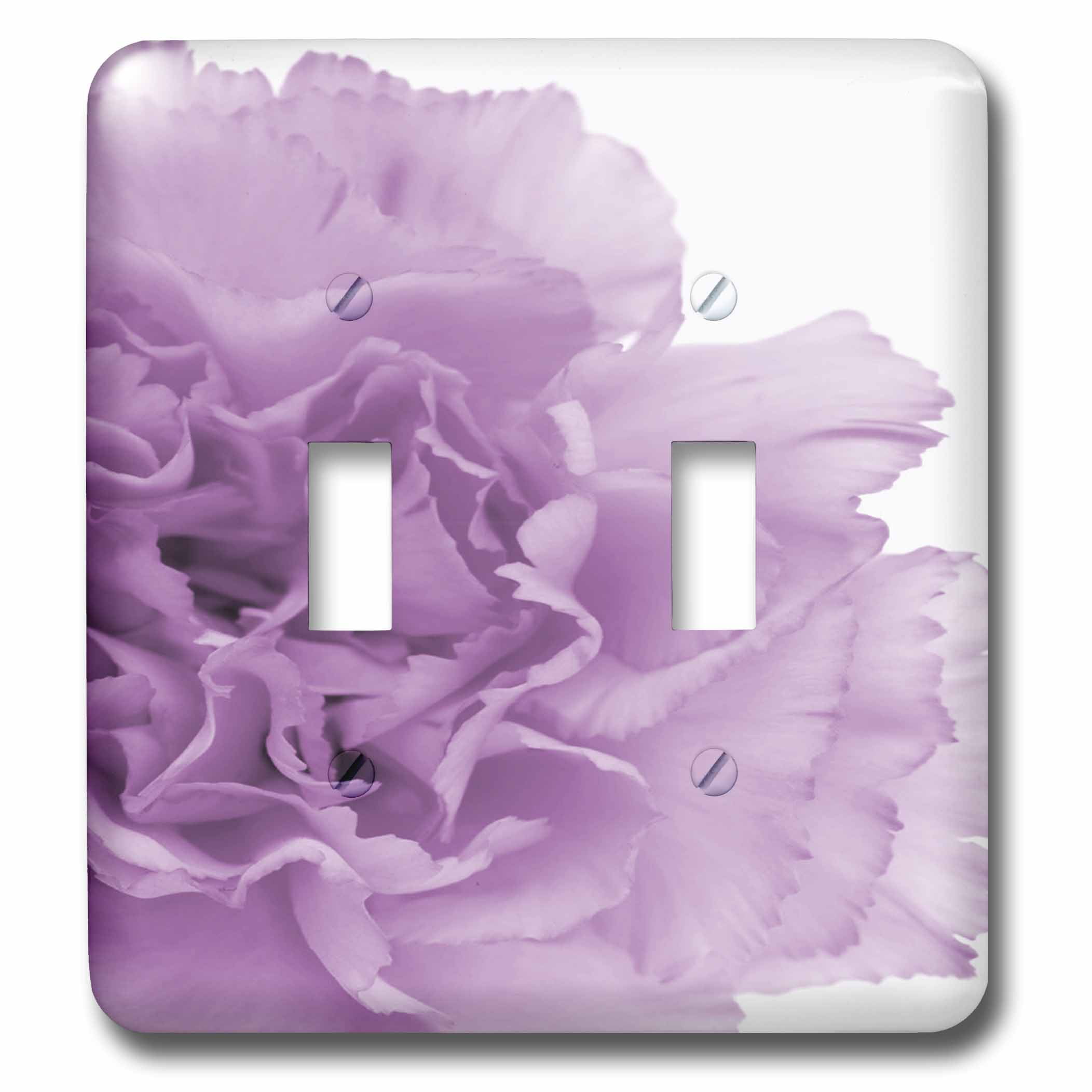 3dRose lsp_54453_6 Pretty Spring Iris Flower Floral Print Nature Photography 2 Plug Outlet Cover