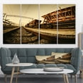 thumbnail image 1 of Voies Ferrées en Ukraine - Impression d'Art Photo de Paysage sur Toile, 1 of 3