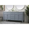 thumbnail image 2 of Elegant Decor Park Avenue 72" Metal MDF Marble Double Bathroom Vanity in Gray, 2 of 8