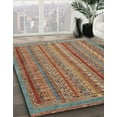 thumbnail image 2 of Ahgly Company Indoor Square Abstract Chestnut Red Abstract Area Rugs, 3' Square, 2 of 6