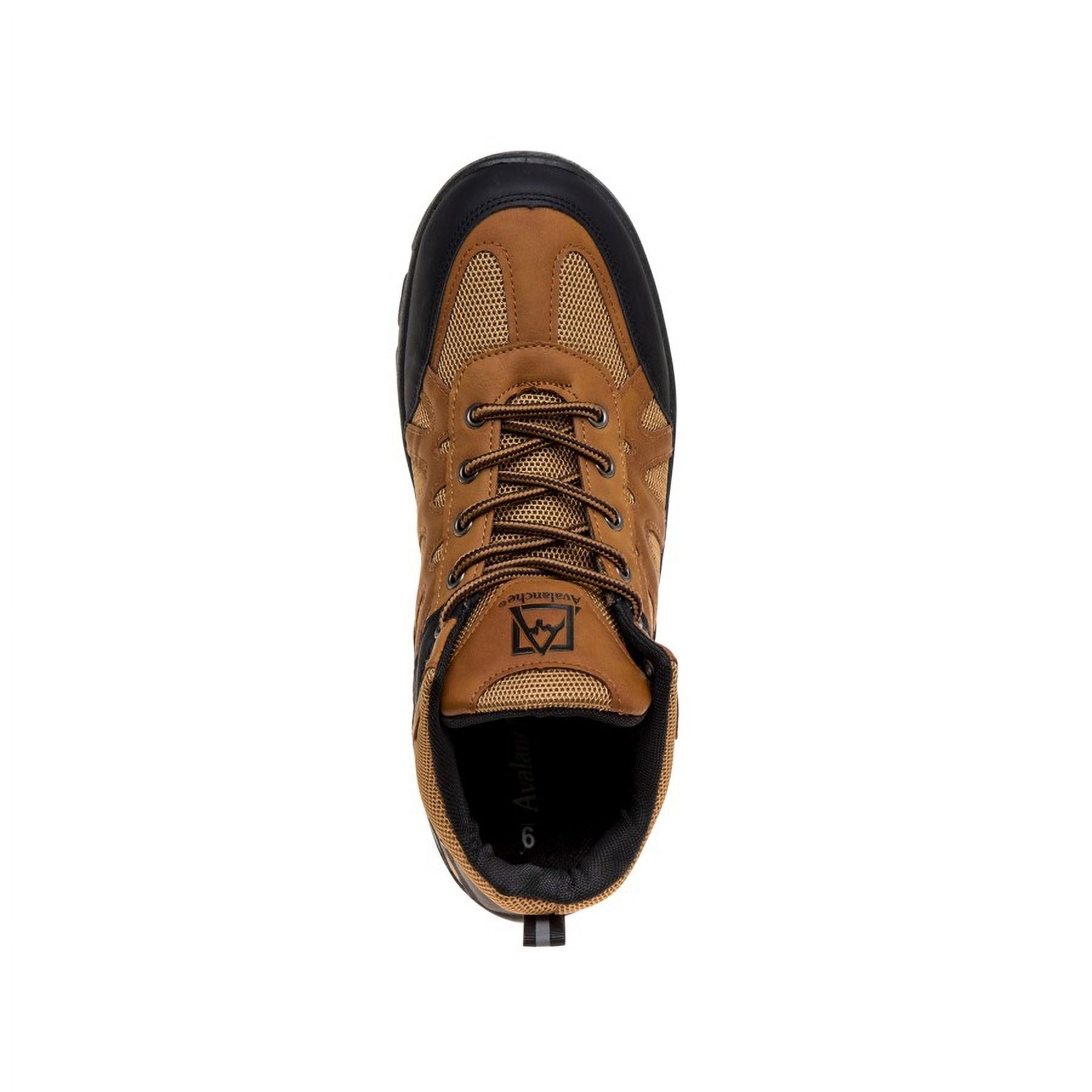 Avalanche Adult Men Hiking Boots , Tan Black- 9.5