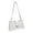 White-01, variant on Womens Handbag Solid Color Simplicity Stone Pattern Large Capacity Texture Grace Leather Shoulder Bag White-01