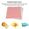 thumbnail image 4 of Hojas De Papel Encerado, A Prueba De Fugas, 240 Piezas, Papel Encerado Hamberger Sandwich, Resistente A La Grasa, A Cuadros Para Restaurantes, 4 of 8