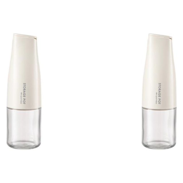 Wosthever Botella de aceite desmontable sellada a prueba de fugas inodoro boca ancha recargable cocina restaurante dispensador accesorios leche Leche blanca 2Conjunto
