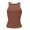 Coffee, variant on Delayuji Womens Sleeveless Tank Top Blouse Racerback Slim Top Knit Ribbed Shirt Breathable Women's Blouse Fitness Tank Top Blue