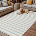 thumbnail image 2 of Fsddascl Sage Green Striped Outdoor Rug for Patio/Deck/Porch, Non-Slip Large Area Rug 5 x 8 Ft, Sage Green White Stripes Farmhouse Indoor Outdoor Rugs Washable Area Rugs, Camping Rug Carpet, 2 of 5
