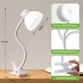 thumbnail image 3 of NATYSWAN Clip-On Desk Lamp, Eye-Caring LED Reading Light, Adjustable Gooseneck, Anti-Tip Bedside Reading Light—Small Desk Lamps for Home Offices, College Dorm Room, 3 of 8