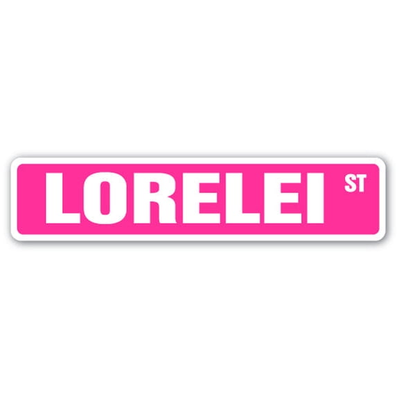 LORELEI Street Sign Childrens Name Room Sign | Indoor/Outdoor |  36" Wide