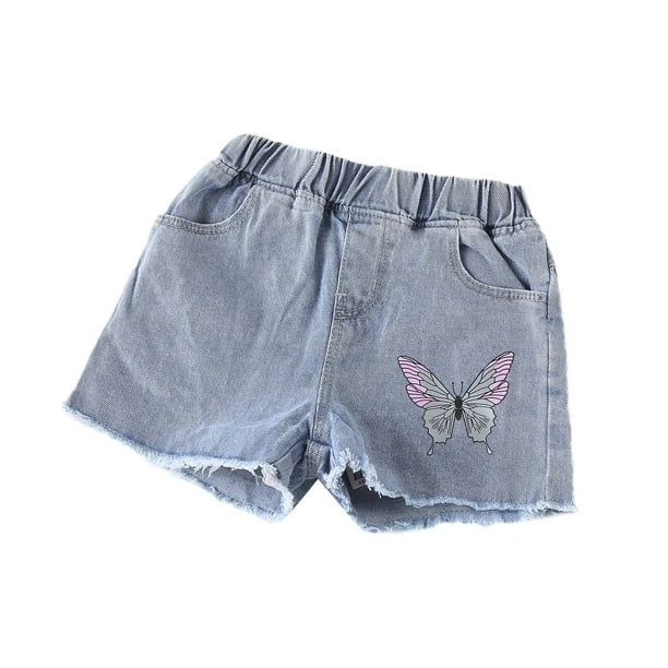 Kiapeise Toddler Girls Denim Shorts Ripped Distressed Jeans Shorts Outfits 2 13 Years Walmart Com Walmart Com