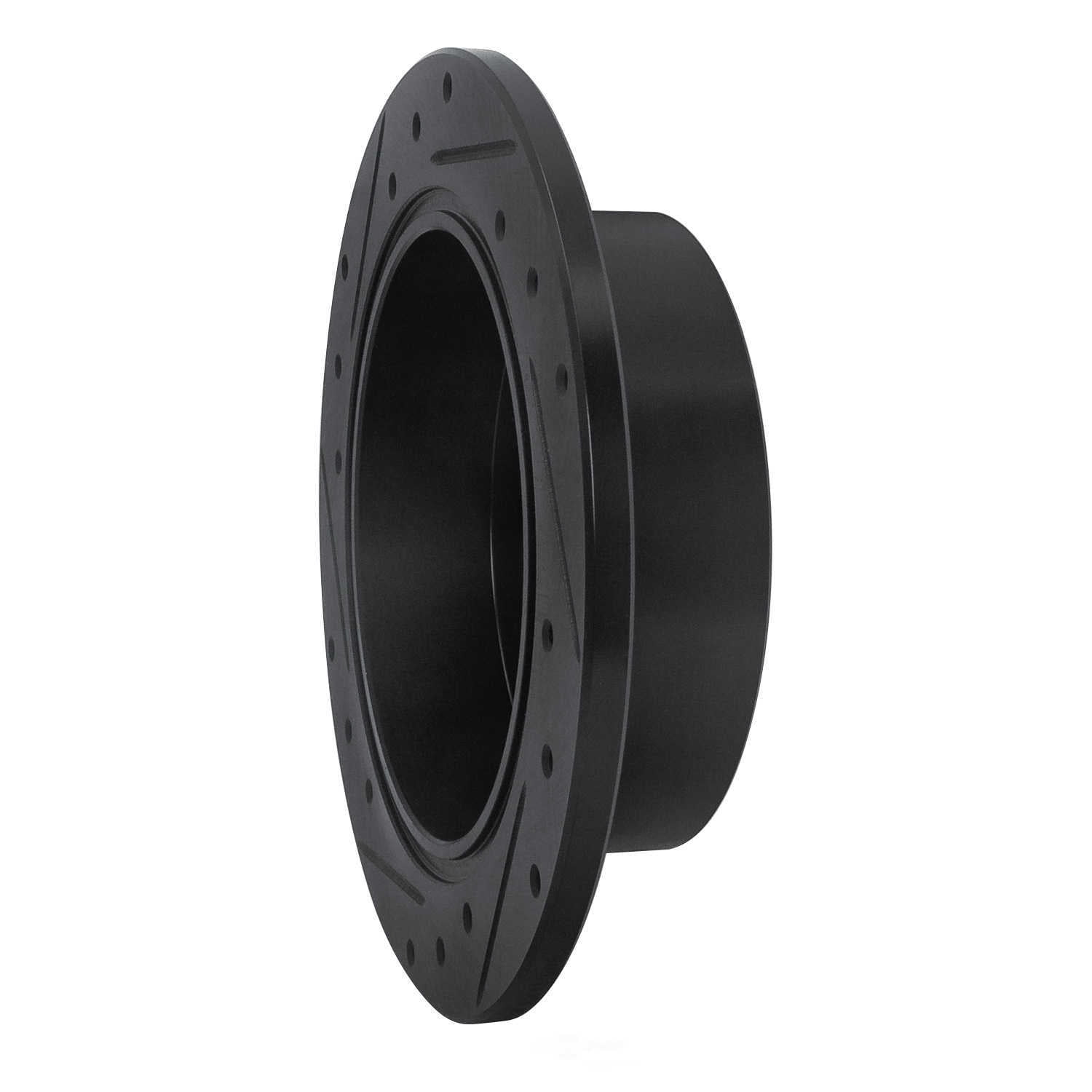 Dynamic Friction Company 633-76076R DFC Brake Rotor - Drilled And Slotted - Black