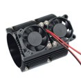 thumbnail image 5 of Radiador de refrigeración doble para Motor e-revo, Motor de ventilador doble 1/8, 41-43mm, disipador térmico de Motor Summit, piezas de repuesto de coche teledirigido, 1/10, 5 of 5