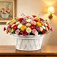 thumbnail image 5 of Plastic Wall Mounted Planter Pot Semi Circular Hanging Flower Pot For Indoor Outdoor Balcony Garden Verticals Planting Herbs Flowers Small Plants Home Decor, 5 of 6