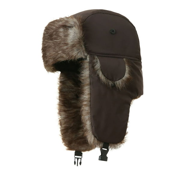 Unisex Men Russian Hat Trapper Bomber Warm Ear Flaps Winter Ski Hat Cap Headwear