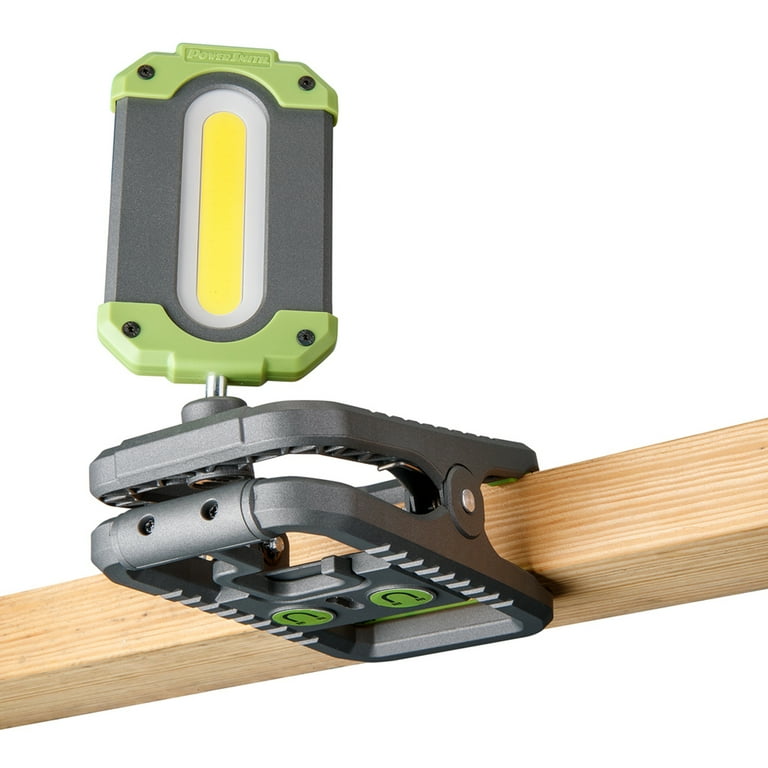 PowerSmith 1000 Lumen Rechargeable LED Clamp Light with Hanging