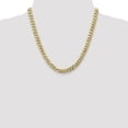 thumbnail image 5 of Avariah Diamonds Solid 14K Yellow Gold 8.2mm Flat Beveled Curb Chain - 20", 5 of 8