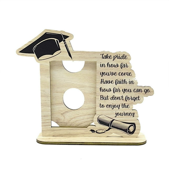 Jierger 6.5x7.9 Inch Graduation Photo Frame for Desktop Display, Durable Picture Frame for Home Room Decor, Perfect Souvenir Gift for Friends Family Graduates Graduation Party