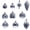 H, variant on LSLJS Christmas Tree Balls Ornaments,Christmas Decorations, 10 Pcs Shatterproof Glitter Special Shape Electroplating Ball, Pine Cone Star Baubles Snowflake Sphere Xmas Theme Pendant for Wedding Party