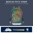 thumbnail image 5 of FORMRS Unisex School Backpack 17" Student Travel Bag with Laptop Compartment, Colorful Plants, 5 of 7