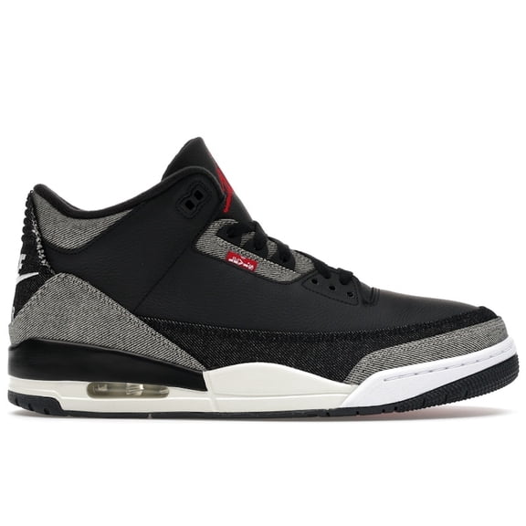 Jordan Men's 3 Retro Levi’s Black Shoes, from StockX