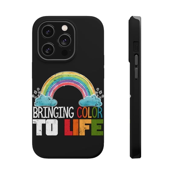 DistinctInk Tough Case for Apple iPhone 15 PRO (6.1" Screen), Compatible with MagSafe Charging - Bringing Color To Life