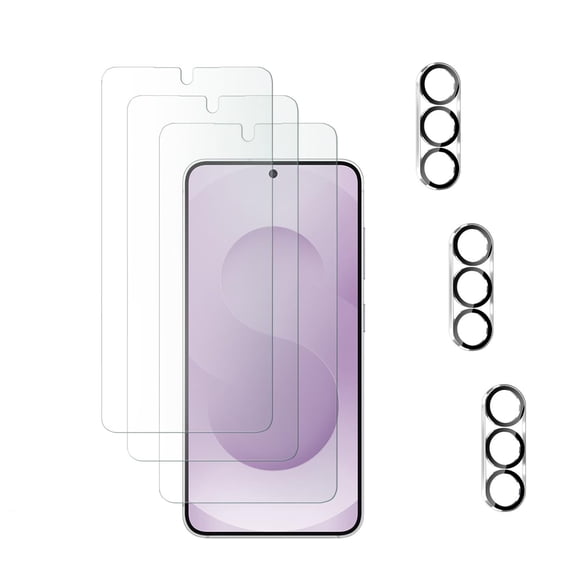 [3 3 Pack]KICOCOC for Samsung Galaxy S26 Screen Protector with Camera Lens Protector,Sensor Protection,Case Friendly Tempered Glass Film[9H Hardness] for Samsung Galaxy S26