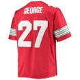 thumbnail image 3 of Men's Mitchell & Ness Eddie George Scarlet Ohio State Buckeyes Big & Tall Legacy Alumni Jersey, 3 of 3