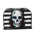 thumbnail image 7 of Rateoe Watercolor Skull Pattern Toaster Covers 2 Slice Wide Slot,Bread Machine Cover,Bread Dust Cover & Fingerprint Protection,Appliance Covers, 7 of 7