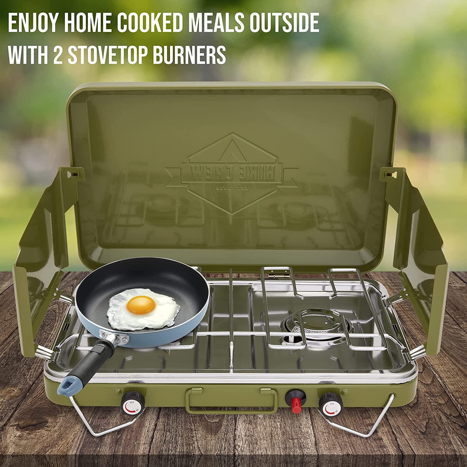 Dual Burner Camping Oven with Carrying Bag – HikeCrew