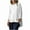 White, variant on Chbgutlmr Plus Size Tops for Women Lightweight Long Sleeve Cotton Linen Shirts High Low Hem Oversized Blouses