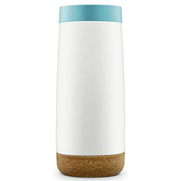 Ello Cole Vacuum Insulated Stainless Steel Travel Mug, Sky Blue, 16 oz