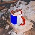 thumbnail image 5 of 3dRose, Electric Blue, 15oz Two-Tone Red Mug, 5 of 7
