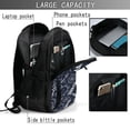 thumbnail image 4 of Balery Anchors and Lighthouse Mochila con carga USB para hombre y mujer - Mochila impermeable y antirrobo para portátil con puerto USB para viajes, trabajo, estudios y universidad, 4 of 7