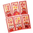 thumbnail image 4 of 6 Pcs Enveloppes Rouges Année Lunaire Chinoise Cadeaux pour Fête Remise des Diplômes Anniversaire C, 4 of 8
