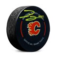 thumbnail image 1 of Zayne Parekh Signed Calgary Flames Official Game Puck, 1 of 2