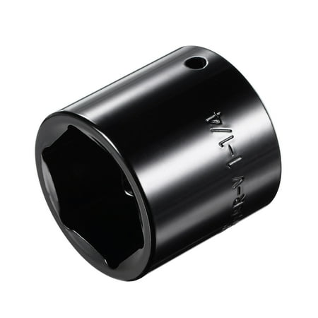 

Unique Bargains 1/2-Inch by 1-1/4-Inch 6-Point Impact Socket CR-V Steel 42mm/1.65 Length Shallow SAE Sizes