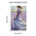 thumbnail image 2 of Shadudu  Lavender Woman Canvas Wall Art，Abstract Girl on Flowers Field Paintings，Purple Floral Field Artwork Picture Prints Home Decor 24x36in, 2 of 7
