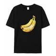 thumbnail image 7 of Banana Men's T Shirts Fruit T-Shirt for Men Crew Neck Tees Cotton Tops, Black, XL, 7 of 7
