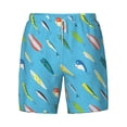 thumbnail image 4 of Lsque Mens Swim Trunks Different Color Fishing Bait Pattern - Bathing Suit Compression Liner - Beach Swim Shorts Swimwear - (S-3XL) - Stretch Quick Dry -Large, 4 of 9