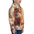 thumbnail image 3 of Goofa Cute Cloud Pomeranian Pattern Hooded Sweatshirt for Youth Trendy youth sweatshirt Casual Hoodie for Boys and Girls-Medium, 3 of 6