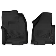 Husky Liners 18721 Weatherbeater Floor Mats Fit 2012-2016 Ford F-250/F-350/F-450 Regular Cab Carpet w/o Manual Transfer Case Front Row Liners 2pc Black