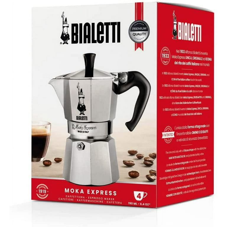 Machine à café Bialetti Moka Express 6-cup Silver - Coffee Friend