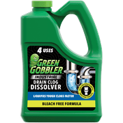 Green Gobbler Industrial Strength Drain Clog Remover & Cleaner Liquid Gel, 64 Fl Oz