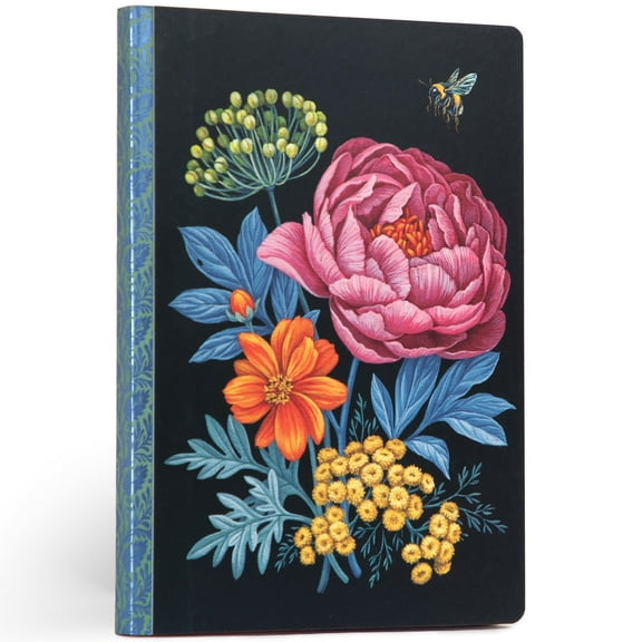 eeBoo Piece & Love: Abundant Bouquet Gilded Journal - Hardcover Adult Diary Book, Journaling & Sketching, 112 Dotted & Lined Pgs, 81lb Acid-Free Paper