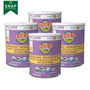 Earth's Best Sensitivity Organic Powder Baby Formula with Iron, 32 oz Canister (4 Pack)